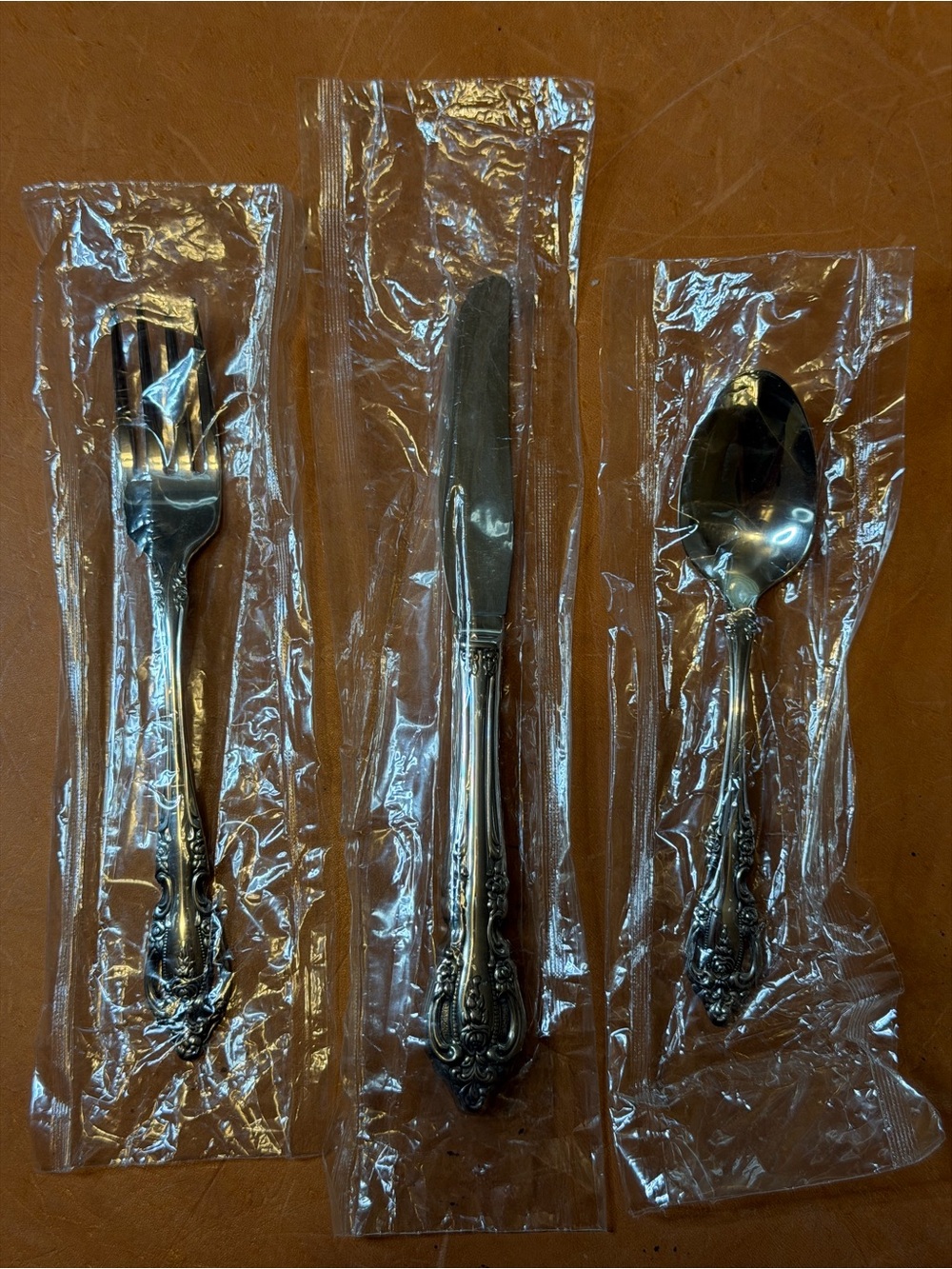 Vintage “New” Oneida Brahms 3-Piece Youth Flatware Set